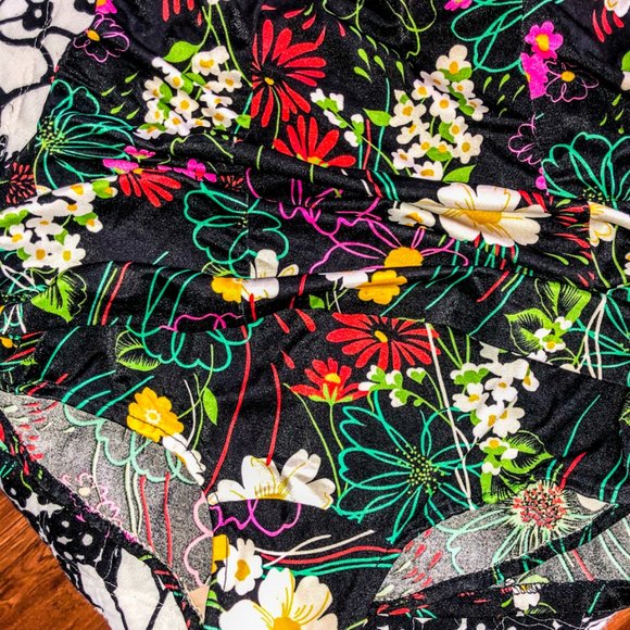 Vintage 60s One Piece Bathing Suit Dress US 10/12 - Picture 2 of 8